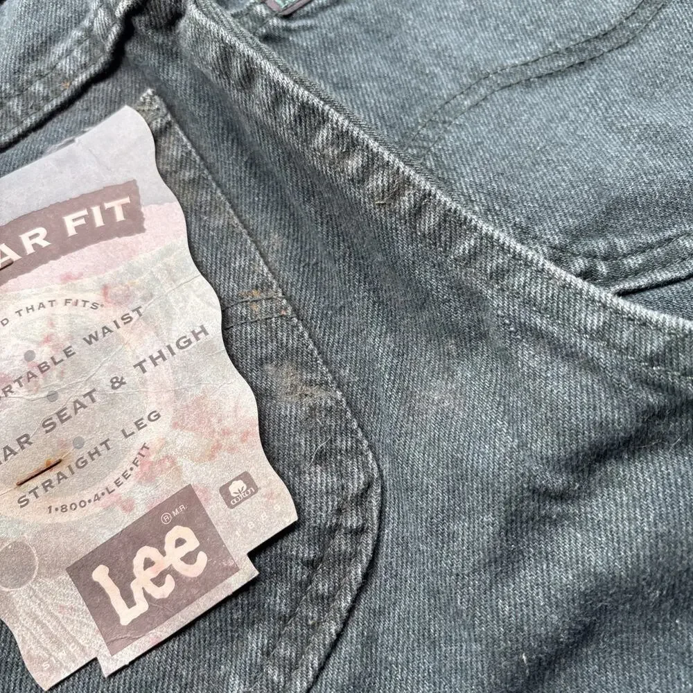 Deadstock Vintage Denim Lee Junior 300 Relaxed Fit Tapered Leg 7 Overdyed Jeans